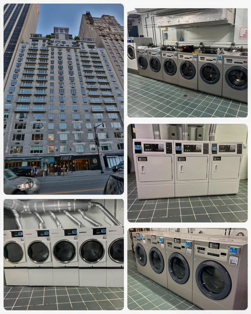 Grey Building And Laundromats